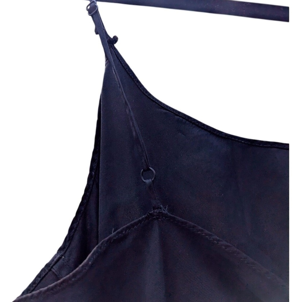 6 J. Crew Women Black Gwyneth Silky CBK Rachel Friends CBK Slip Dres Minimalist - Picture 6 of 11